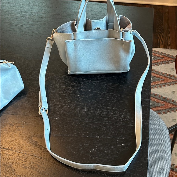 Only worn once! Anthropologie Small Faux-Leather Tote Bag - Picture 8 of 8